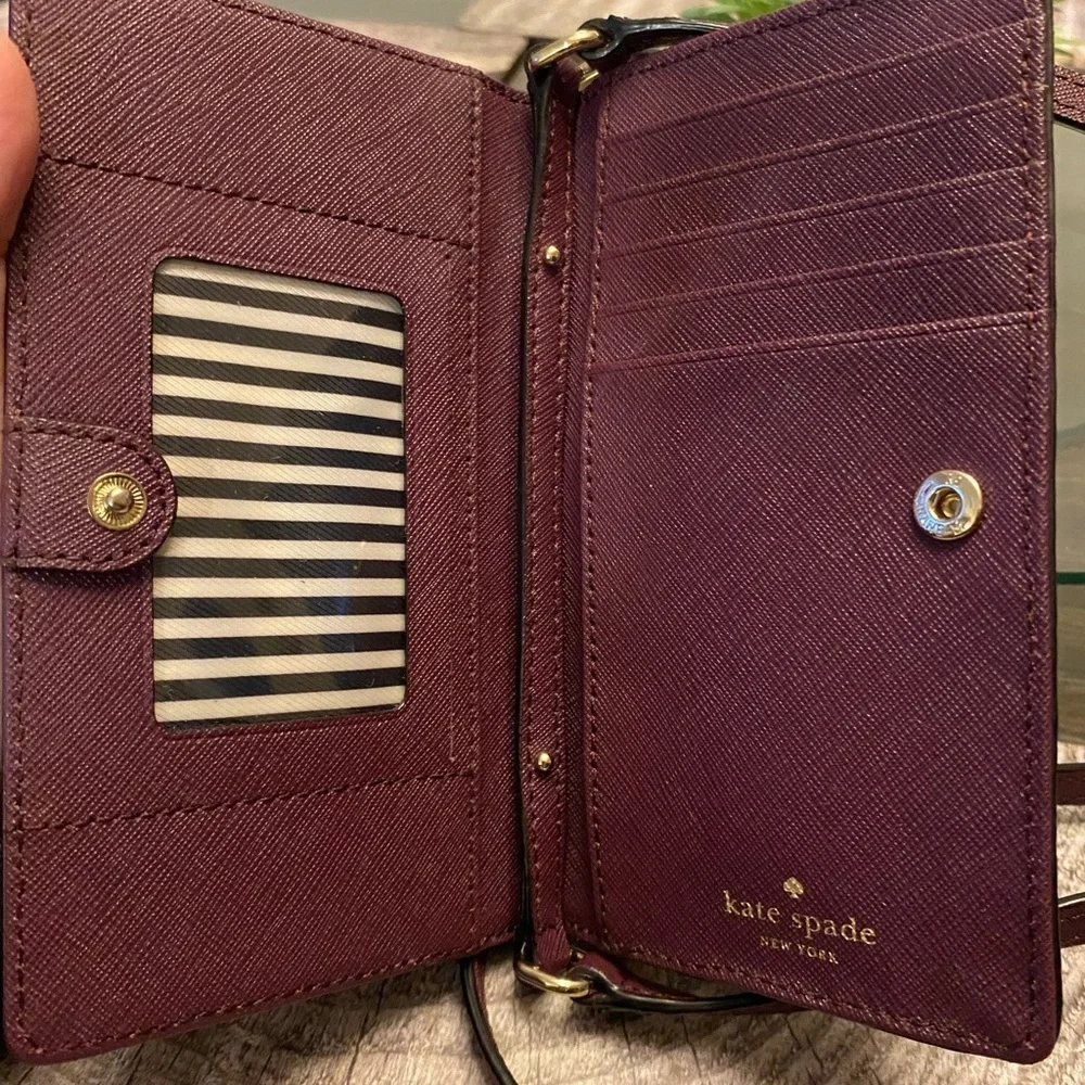 Kate Spade Plum Wristlet Clutch